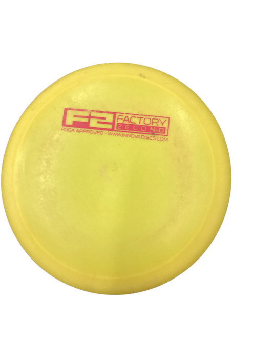 Vist Large View of Product Image Which is Used Innova DX SIDEWINDER Disc Golf Driver Yellow