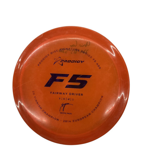 Vist Large View of Product Image Which is Used Prodigy F5 Disc Golf Driver Orange 178g