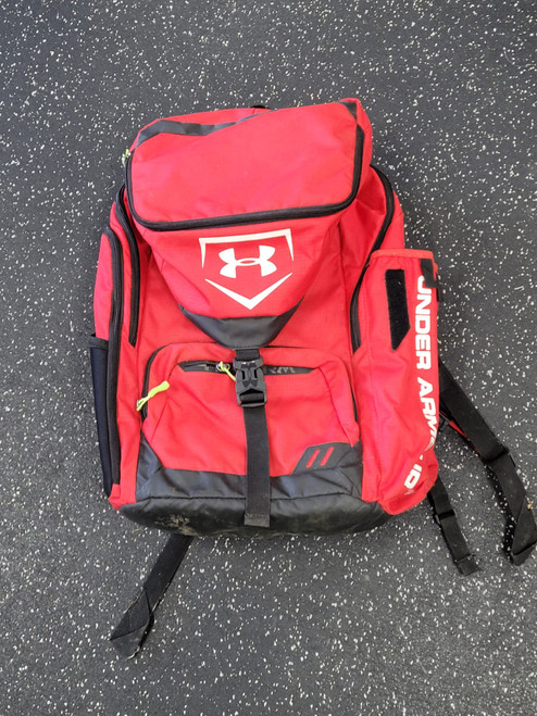Vist Large View of Product Image Which is Used Under Armour DOUBLER HEADER BB/SB Player Backpack Red