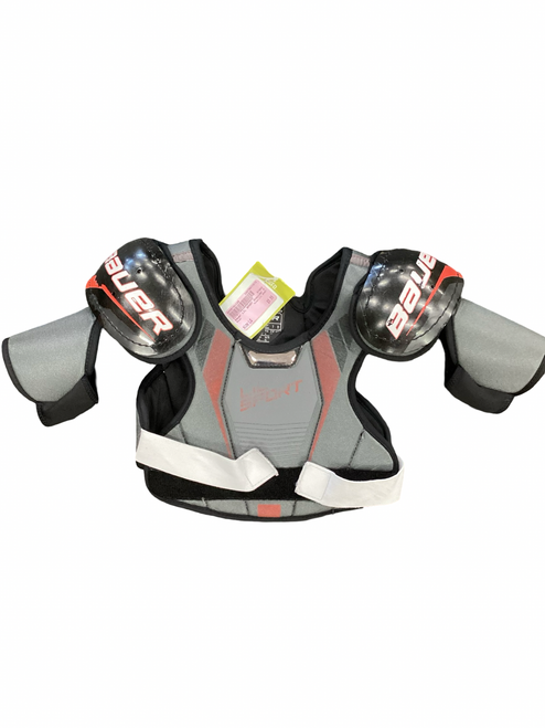 Vist Large View of Product Image Which is Used Bauer LIL SPORT Youth Shoulder Pads LG