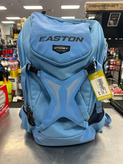 Vist Large View of Product Image Which is Used Easton GHOST NX FASTPITCH BB/SB Player Backpack Carolina Blue