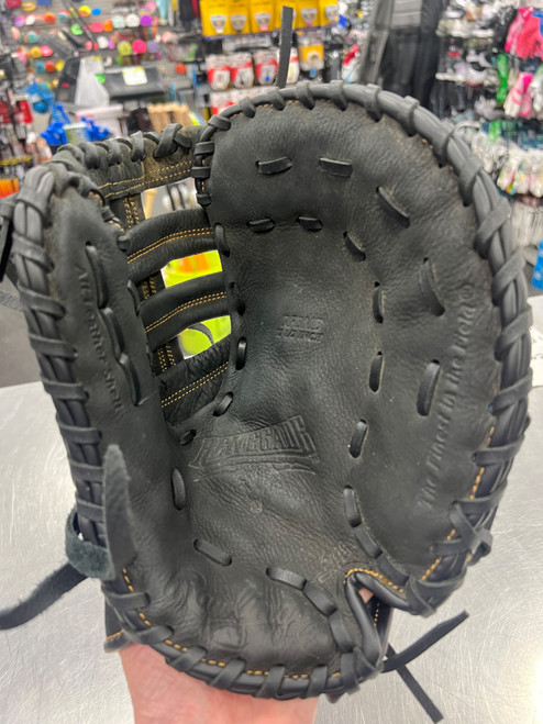 Vist Large View of Product Image Which is Used Rawlings RFBMB BB/SB First Base RH Throw Black 12 1/2"