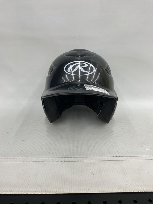 Vist Large View of Product Image Which is Used Rawlings RCFH Batting Helmet No Mask Black SM