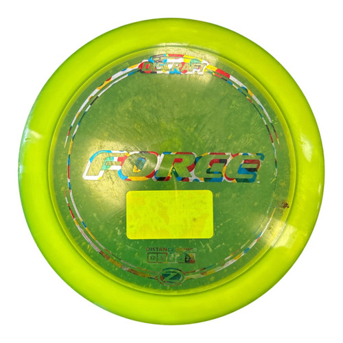 Vist Large View of Product Image Which is Used Discraft Z FORCE Disc Golf Driver Optic Yellow 174g