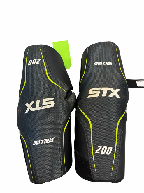 Vist Large View of Product Image Which is Used STX STALLION 200 ARM PADS Lacrosse Arm Pads/Guards Black LG