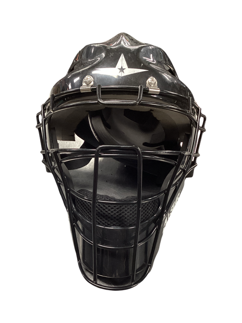Vist Large View of Product Image Which is Used All-Star Catchers Helmet w/Mask Black One Size
