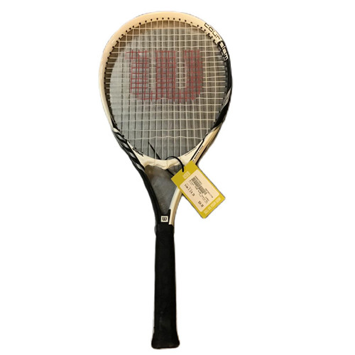 Vist Large View of Product Image Which is Used Wilson TOUR SLAM Adult Tennis Racquet White 3 3/8"