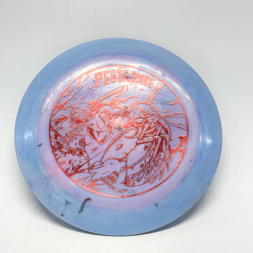Vist Large View of Product Image Which is Used DOOMSDAY PESTILENCE Disc Golf Driver Carolina Blue 175g