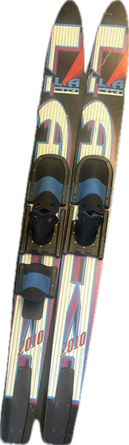 Vist Large View of Product Image Which is Used Pair of Skis Black 66"