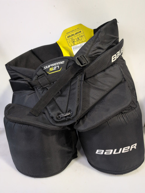 Vist Large View of Product Image Which is Used Bauer SUP S27 Junior Goalie Pant Black LG