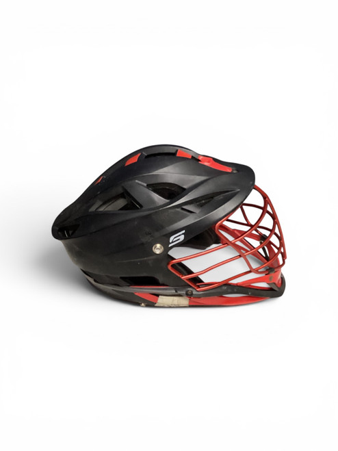 Vist Large View of Product Image Which is Used Cascade S MISSING CHINSTRAP FACTORED Lacrosse Helmet Black One Size