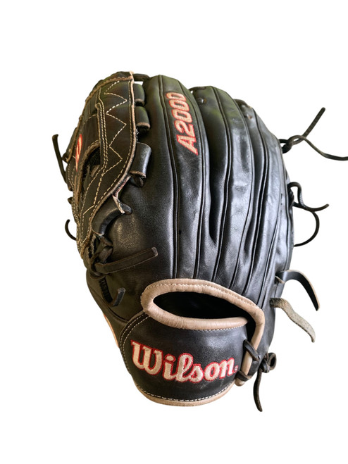 Vist Large View of Product Image Which is Used Wilson A2000 BB/SB Glove LH Throw Black 12"