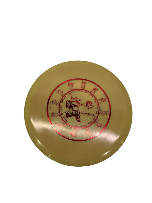Vist Large View of Product Image Which is Used Gateway THE ALAMANCE COUNTY PRO/AM Disc Golf Mid Range Gold