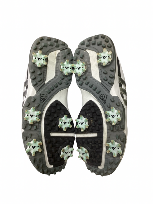 Vist Large View of Product Image Which is Used Adidas TOUR360 Jr Golf Shoes White Junior 03