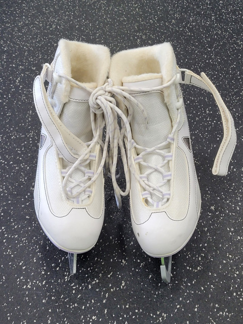 Vist Large View of Product Image Which is Used Jackson SOFTEC WomensFigure Skate White Senior 9