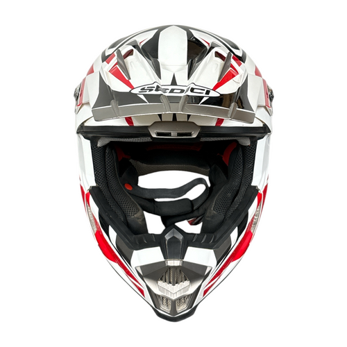 Vist Large View of Product Image Which is Used Sedici FUORI Adult Motocross Helmet Red Large