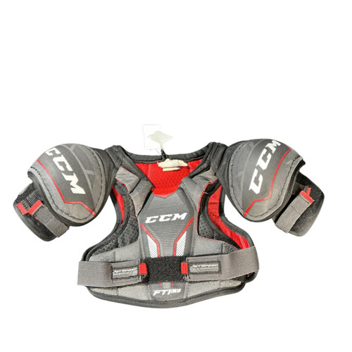 Vist Large View of Product Image Which is Used CCM CCM FT1 LE HOCKEY SHOULDER PADS Youth Shoulder Pads LG