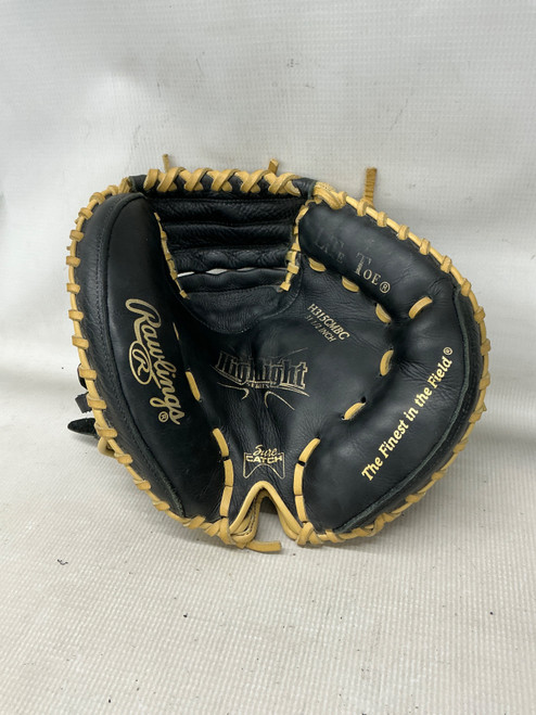 Vist Large View of Product Image Which is Used Rawlings H315CMBC BB/SB Catchers RH Throw Black 31 1/2"