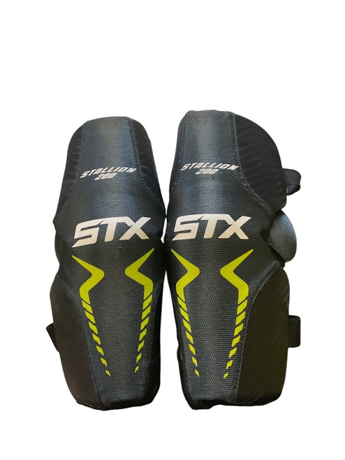 Vist Large View of Product Image Which is Used STX STALLION 200 Lacrosse Arm Pads/Guards Black MD
