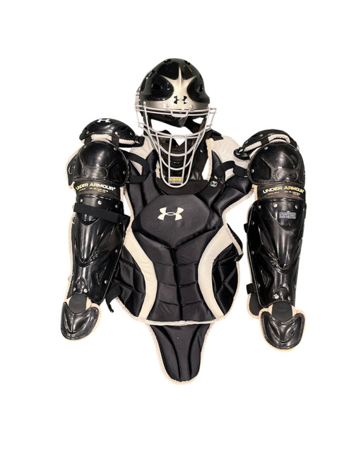 Vist Large View of Product Image Which is Used Under Armour CATCHERS SET Catchers Helmet w/Mask Black MD