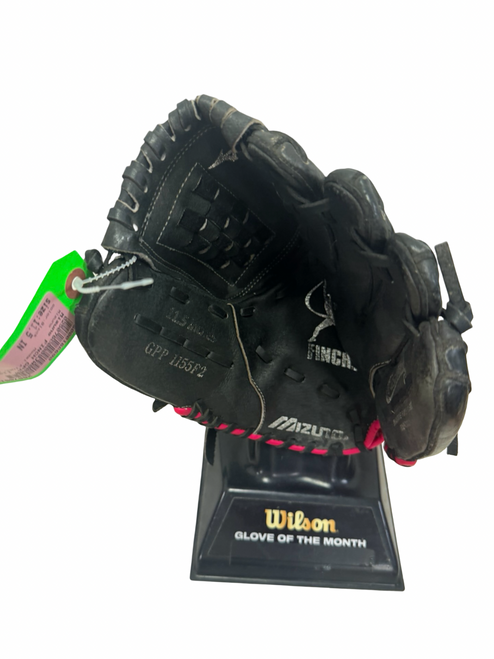 Vist Large View of Product Image Which is Used Mizuno FINCH GPP 1155F2 RH Throw Fastpitch Softball Glove Black 11 1/2"