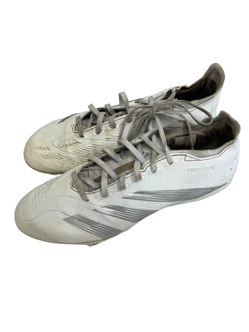 Vist Large View of Product Image Which is Used Adidas Predator Mens 8 Soccer Cleats White 