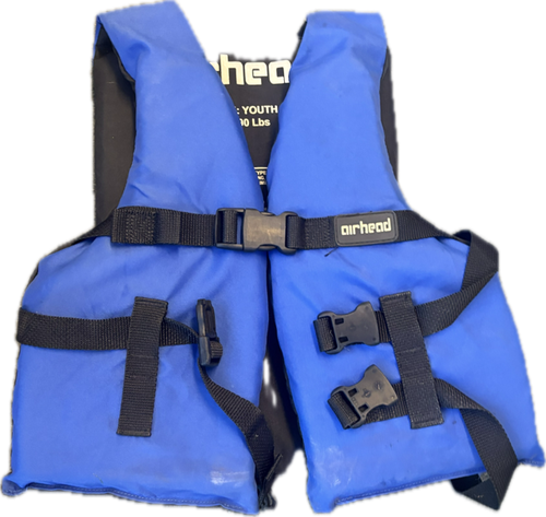 Vist Large View of Product Image Which is Used Airhead Intermediate PFD Royal Blue Youth 50-90