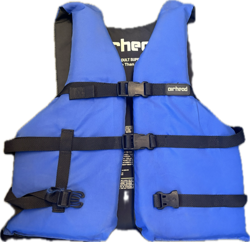 Vist Large View of Product Image Which is Used Airhead Adult PFD Royal Blue XL