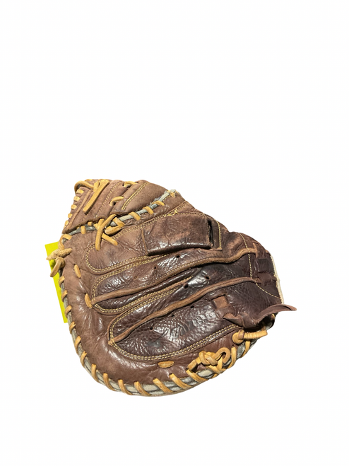 Vist Large View of Product Image Which is Used Mizuno PRO SCOOP CATCHERS MITT BB/SB Catchers RH Throw Brown 33 1/2"