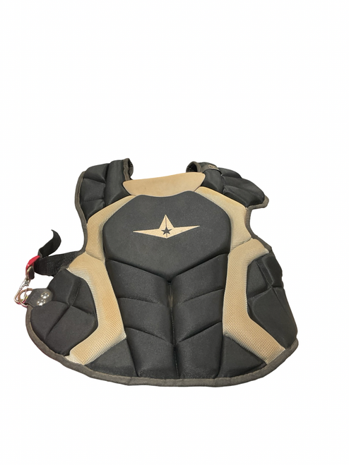 Vist Large View of Product Image Which is Used All-Star CHEST PROTECTOR Catchers Chest Protector Black Adult