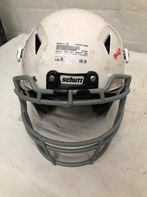 Vist Large View of Product Image Which is Used Schutt 2021 A11 SCHUTT VENGEANCE FB Helmet White MD
