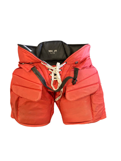 Vist Large View of Product Image Which is Used Reebok 18K Junior Goalie Pant Red LG