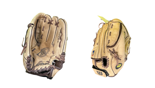 Vist Large View of Product Image Which is Used Wilson EZ CATCH BB/SB Glove T-ball Brown 9 1/2"