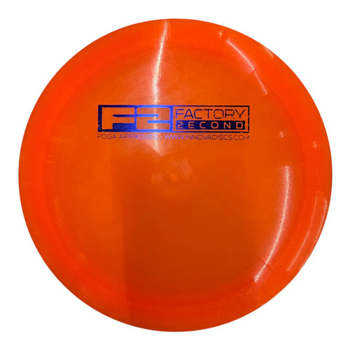 Vist Large View of Product Image Which is Used Innova F2 CHAMPION SHRYKE Disc Golf Driver Orange 165g