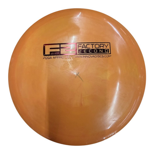 Vist Large View of Product Image Which is Used Innova F2 STAR VALKYRIE Disc Golf Driver Orange 173g