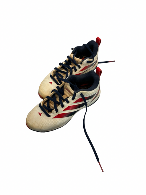 Vist Large View of Product Image Which is Used Adidas CLEATS BB/SB Cleats White Junior 02.5
