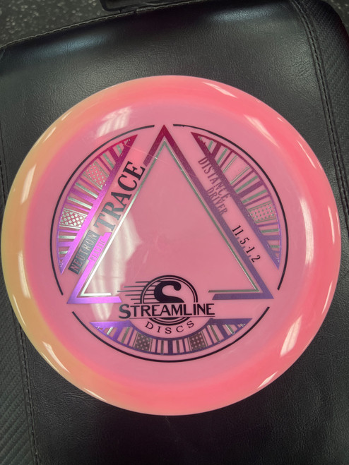 Vist Large View of Product Image Which is Used Streamline NEUTRON TRACE Disc Golf Driver Pink