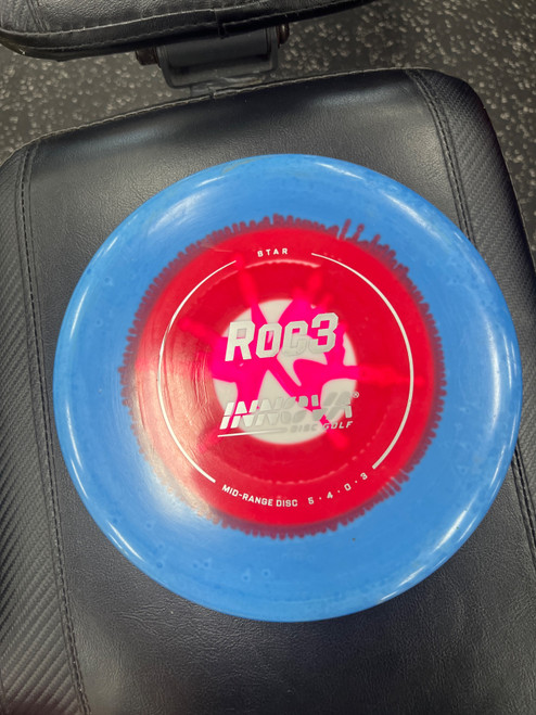 Vist Large View of Product Image Which is Used Innova ROC3 STAR Disc Golf Mid Range Royal Blue