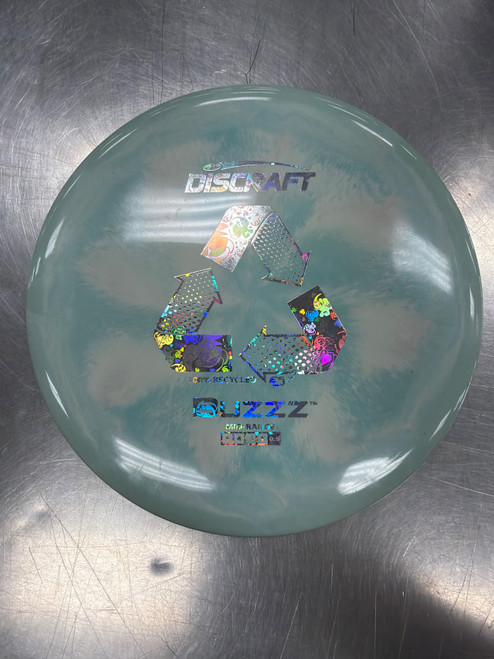 Vist Large View of Product Image Which is Used Discraft BUZZZ ESP RECYLED Disc Golf Mid Range Grey