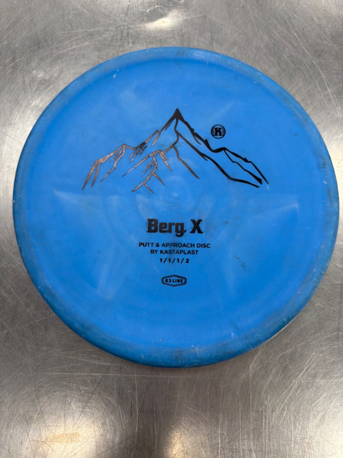 Vist Large View of Product Image Which is Used Kastaplast BERG X K3 LINE Disc Golf Putter Royal Blue