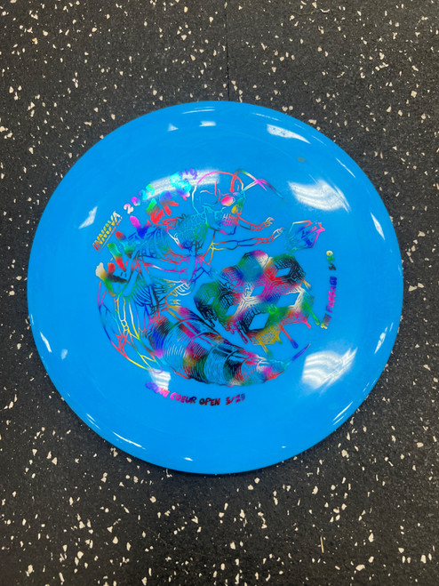 Vist Large View of Product Image Which is Used Innova WRAITH Disc Golf Driver Royal Blue