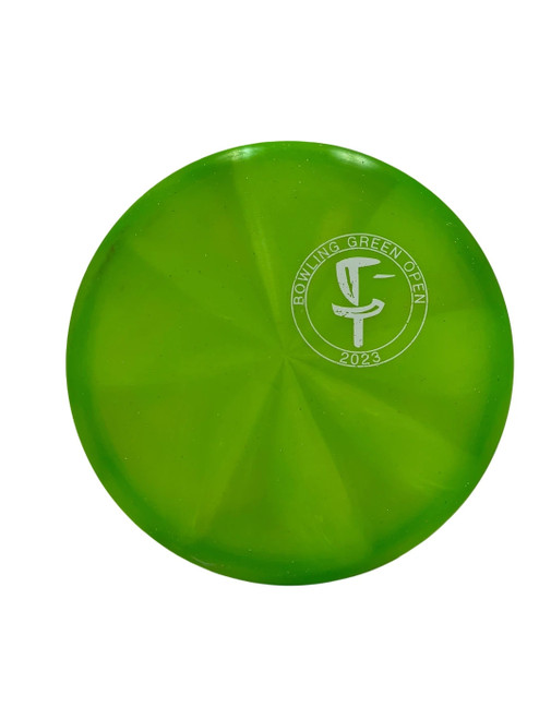 Vist Large View of Product Image Which is Used Discraft Zone Tournament Stamp 174g Disc Golf Putter Green