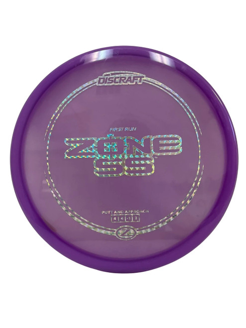 Vist Large View of Product Image Which is Used Discraft Z Zone SS 174g Disc Golf Putter Purple 