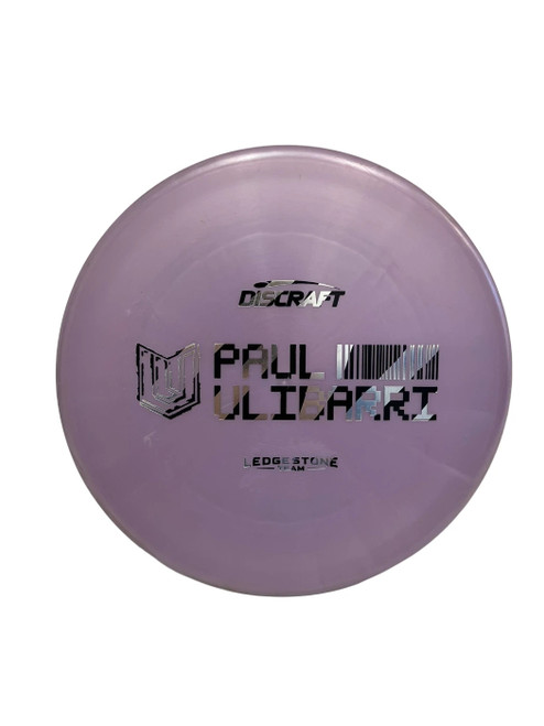 Vist Large View of Product Image Which is Used Discraft Paul Ulibarri Ledgestone Team Ringer 176g Disc Golf Putter Purple 