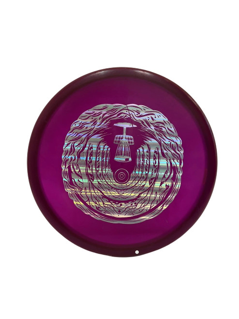 Vist Large View of Product Image Which is Used Discraft Zone 174g Disc Golf Putter Purple 