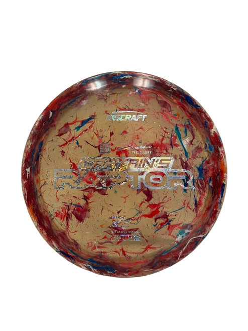 Vist Large View of Product Image Which is Used Discraft Z Flx Captains Raptor 173g Disc Golf Driver Red