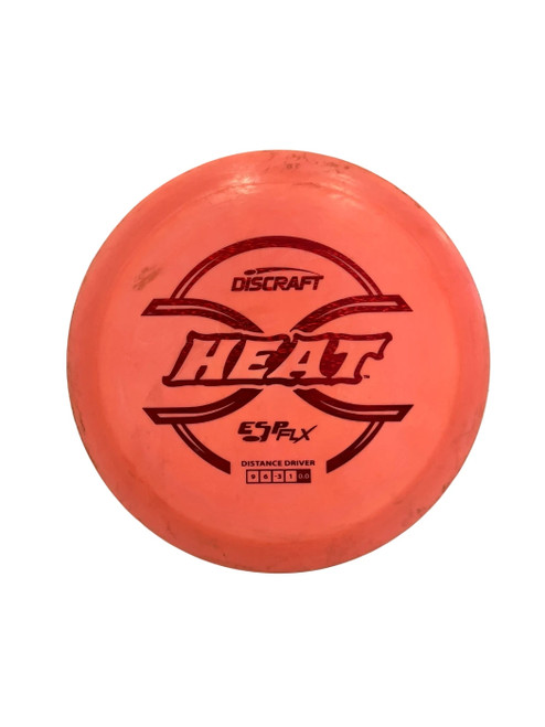 Vist Large View of Product Image Which is Used Discraft ESP Flx Heat 169g Disc Golf Driver Orange 