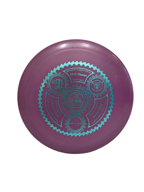 Vist Large View of Product Image Which is Used Innova GStar Roadrunner *Tourn Stamp* 175g Disc Golf Driver Purple 
