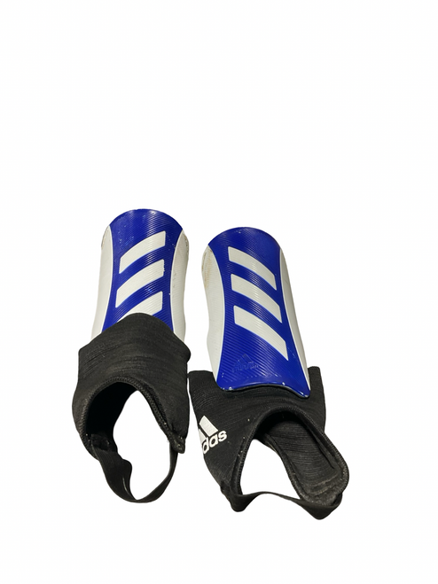Vist Large View of Product Image Which is Used Adidas Soccer Shin Guards Junior Royal Blue SM