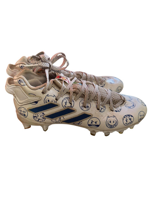 Vist Large View of Product Image Which is Used Adidas Adult FB Cleats White Senior 7.5